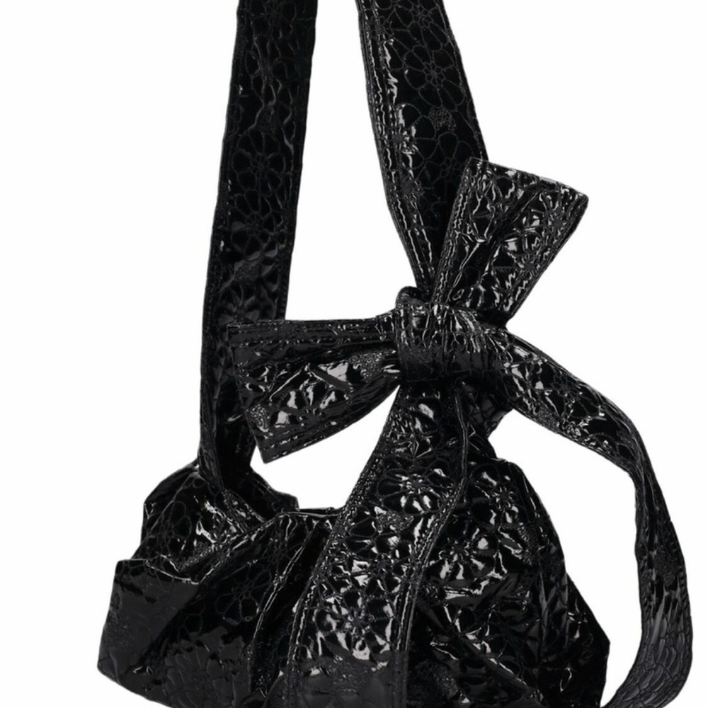 Cecilie Bahnsen | Vesna Patent Tech Top Handle Bag | Black